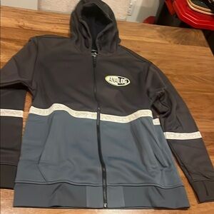 Gray Analog Zip-Up Hoodie